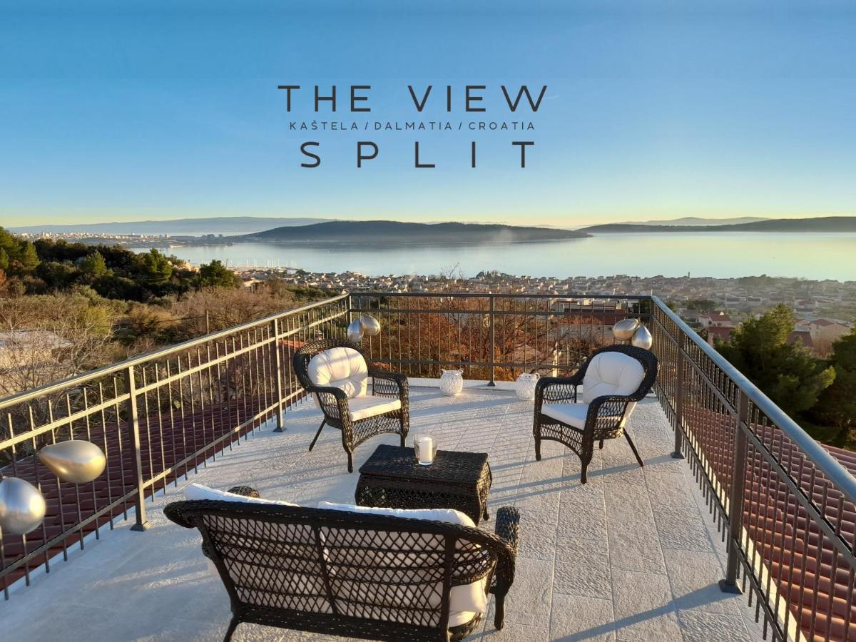 The View Split. Highlight With Roof-Top-Terrace And Pool Kastela Ngoại thất bức ảnh